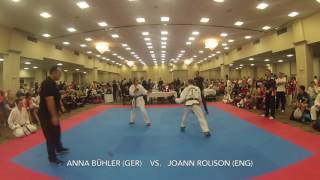 WKU WORLD CHAMPIONSHIP 2016 USA KKFA-50KG ANNA BÜHLER (GER) VS. JOANN ROLISON (ENG)