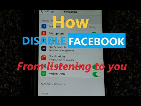 Android: Facebook listening to your conversations - How to disable the microphone