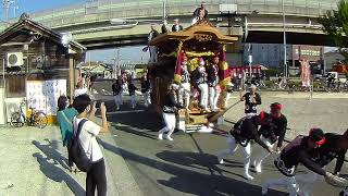 令和４年度　菱木地区祭礼　午前曳行（堺・だんじり・西区・菱木・白木・奥・東・南・太平寺）