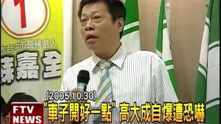 「車子開好一點」 高大成爆遭恐嚇－民視新聞