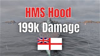 Hood T7 British BB | 199k Damage | World of Warships