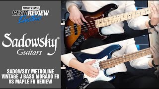 Sadowsky MetroLine 21-Fret Vintage J Bass Morado FB VS Maple FB Review