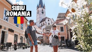 SIBIU, Romania! We Fell in LOVE With The Most UNIQUE City in the BALKANS! (city of eyes)