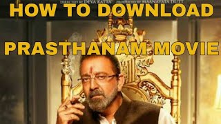 How to download prasthanam movie link in description