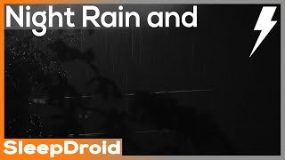 ► Heavy Night Rain by a Streetlight | Thunderstorm Sounds for Sleeping, 10 hours (lluvia)