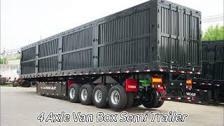 4 Axle Van Box Semi Trailer