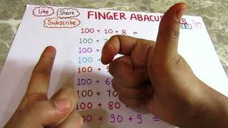 FINGER ABACUS(PART 13) - CALCULATION OVER 100 DIGITS - ABACUS BY ABCTUBE TV