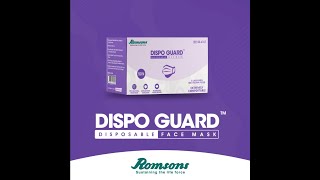 Romsons Dispo Guard - 3 Ply Surgical Mask With Most Comfortable Ear-Loops