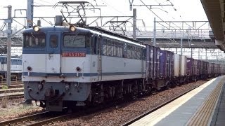 JR貨物 EF65-2139 貨物列車 (5087レ JR貨物更新色 赤プレ) 稲沢駅 貨物線