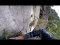 Climbing a dirty old route | Lead rope solo free climbing