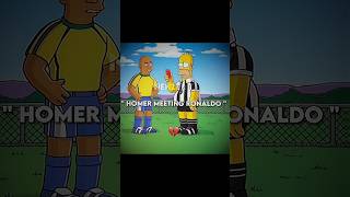 Homer Just Meeting Both Ronaldo's in Simpsons... ☠️🔥 #shorts #viral #funny #trending #fypシ #fyp