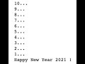 New Year Countdown with Time.sleep in Python