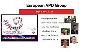 WHO Hearing APD 2021 European APD Group