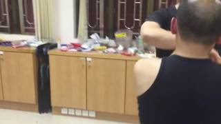 26072016 詠春黏手過手肘打技巧訓練 (Wing Tsun Chi Sau Sparring Elbow Attack Technique Training)