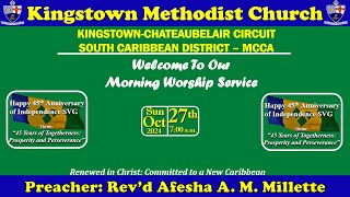 Kingstown Methodist Church - Sunday Morning Worship Service, October 27, 2024, at 7:00 A.M.