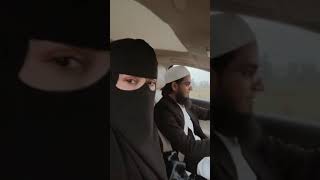 Mufti Anas with Wife Sana Khan On the way home 👍👍۔     #mufti_anas #sana_khan.   #shorts_video