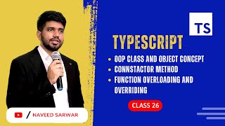 #26: OOP Class And Object Concept In TypeScript | Constructors Method | TypeScript Tutorial