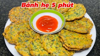 Không ngờ bánh hẹ cấp tốc nhanh gọn mà ai cũng thích