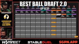 Fantasy Football Best Ball Draft 2.0 - Sports Gambling Podcast - Fantasy Football Draft