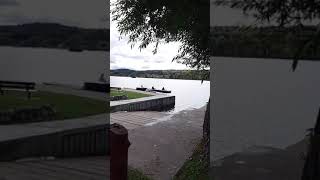 Docks by Ottawa River of Campbell's Bay, MRC Pontiac, Quebec