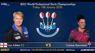 BDO World Darts Championship 2020 Semi-Final Lisa Ashton vs Corrine Hammond 2020 01 10 HUN