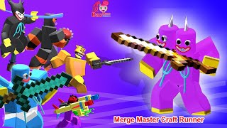 Merge Master Craft Runner: Gameplay (iOS,Android) Part 3 - Unlock Huggy Wuggy 2 Heads