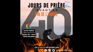 ✨ **Programme Spécial : 40 jours de prières pour 40 minutes! 🙏🔥 | JOUR 2** ✨