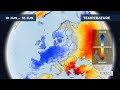 Monthly temperature forecast for Europe 7/6/2024