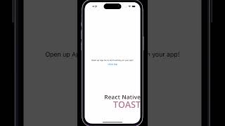 Toast with React native and React-native-reanimated