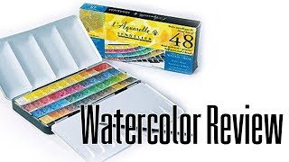 Sennelier watercolor paint review 24 and 48 sets, brushes and a heat craft tool!