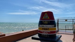 Walking Key West, FL : Duval St, Mallory Square, Southernmost Point in the USA (February 18, 2021)