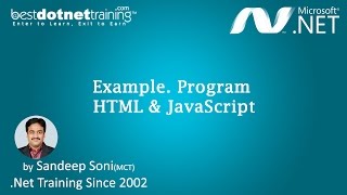 HTML and JavaScript using ASP.Net | ASP.Net Videos Tutorial for Beginners