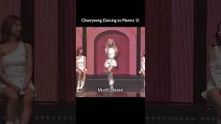 ITZY Chaeryeong Dancing to MANTRA by Jennie