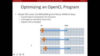 OpenCL Optimization 1 application overview