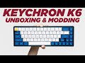 My First Mechanical Keyboard! (Keychron K6 Unboxing & Modding)