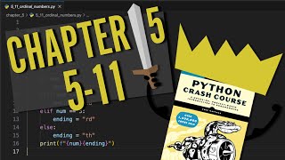 Python Crash Course: Chapter 5 | Try It Yourself 5-11 | Beginner Python Problem Walkthrough!