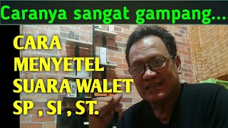 CARA MENYETEL SUARA WALET SP,SI DAN ST PADA RBW.