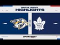 NHL Highlights | Predators vs. Maple Leafs - December 9, 2023