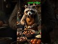 cooking of bear an fox in cozy kitchen short viral