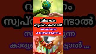 വിവാഹം സ്വപ്നം കണ്ടൽ/if you dream of a marriage #dreamshort