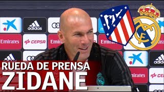 Atlético de Madrid - Real Madrid: Rueda de prensa completa de Zidane | Diario AS