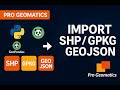 How to Import Shapefiles, GeoJSON and GeoPackage to Python using GeoPandas