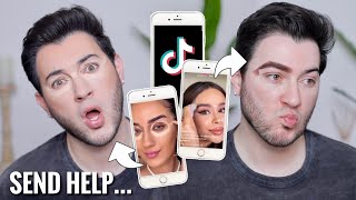 TESTING NEW VIRAL TIKTOK MAKEUP HACKS... mistakes have been made