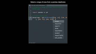 Select a range of rows from a pandas dataframe | Python Data Engineering | Python Coding Tutorial