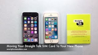 Moving Your Straight Talk SIM Card To Your New Phone