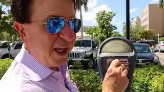 Investigating parking meters in downtown Fort Myers