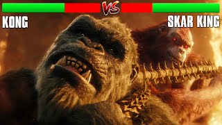 Kong Vs Skar King Battle Scene 4K with Health Bar