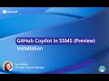 GitHub Copilot in SSMS (Preview) - Installation