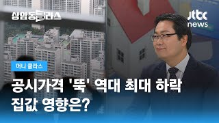 공시가격 '뚝' 역대 최대 하락…집값 영향은? (김인만 부동산연구소장) / JTBC 상암동 클라스