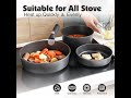 SENSARTE 17 Piece Pots and Pans Set